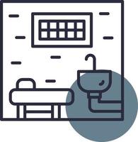 Prison Cell Creative Icon Design vector