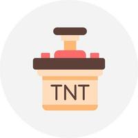 diseño de icono creativo tnt vector