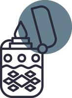 Lighter Creative Icon Design vector