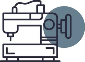 Sewing Machine Creative Icon Design vector