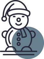 Snowman Creative Icon Design vector