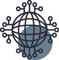 Global Network Creative Icon Design vector