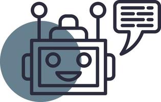 Chatbot Creative Icon Design vector