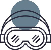 Ski Goggles Creative Icon Design vector