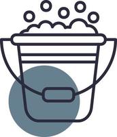 Bucket Creative Icon Design vector