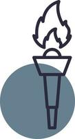 Torch Creative Icon Design vector