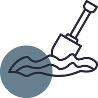 Digging Creative Icon Design vector