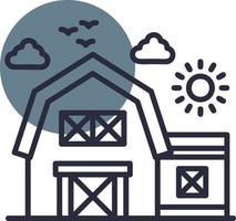 Barn Creative Icon Design vector