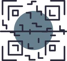 diseño de icono creativo de código qr vector