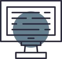 Monitor Creative Icon Design vector