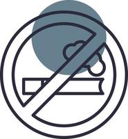 No Smoking Creative Icon Design vector