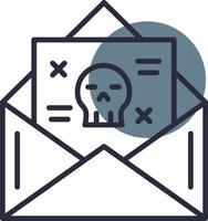Blackmail Creative Icon Design vector