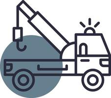 Tow Truck Creative Icon Design vector