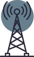 diseño de icono creativo de torre de radio vector