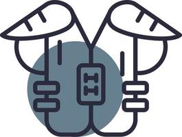 Chest Protection Creative Icon Design vector
