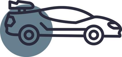 Sports Car Creative Icon Design vector