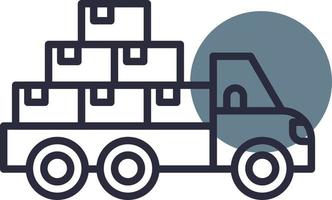 Mover Truck Creative Icon Design vector