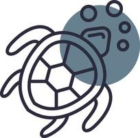 Turtle Creative Icon Design vector