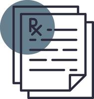 Prescription Creative Icon Design vector