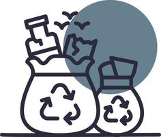 Garbage Creative Icon Design vector