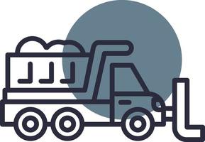 Snowplow Creative Icon Design vector