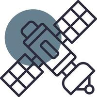 Space Satellite Creative Icon Design vector