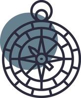 Compass Creative Icon Design vector