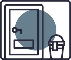 Room Door Creative Icon Design vector