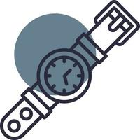 diseño de icono creativo de reloj de pulsera vector