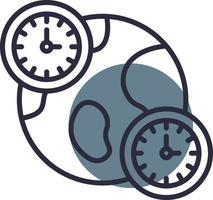 Jet Lag Creative Icon Design vector