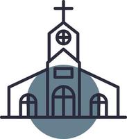 diseño de icono creativo de iglesia vector