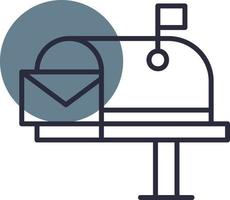 Mail Box Creative Icon Design vector