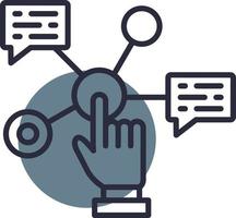 Interaction Creative Icon Design vector