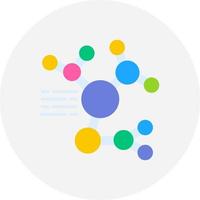 Molecular Structure Creative Icon Design vector