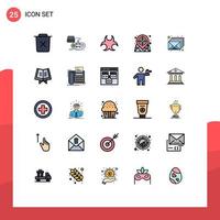 25 Creative Icons Modern Signs and Symbols of web location playstation map sign Editable Vector Design Elements