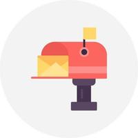 Mail Box Creative Icon Design vector