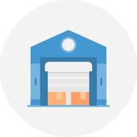 Warehouse Creative Icon Design vector