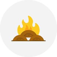 Incineration Creative Icon Design vector