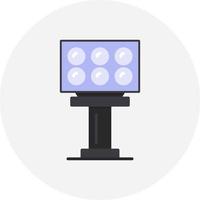 Stadium Light Creative Icon Design vector