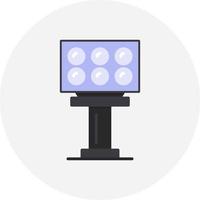 Stadium Light Creative Icon Design vector