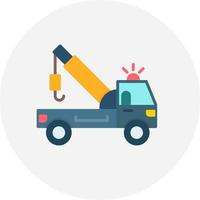 Tow Truck Creative Icon Design vector