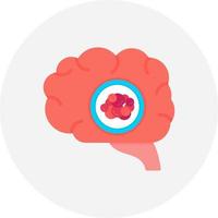 diseño de icono creativo de cáncer de cerebro vector