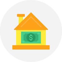 precio de la casa diseño de icono creativo vector