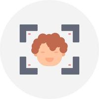 Face Detection Creative Icon Design vector