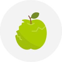 diseño de icono creativo de manzana vector