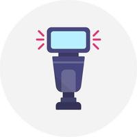 Camera Flash Creative Icon Design vector