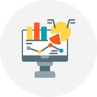 Data Analytics Creative Icon Design vector