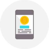 Online Payment Creative Icon Design vector