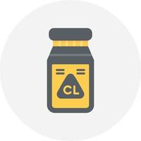 Chlorine Creative Icon Design vector