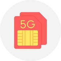 Sim Card Creative Icon Design vector